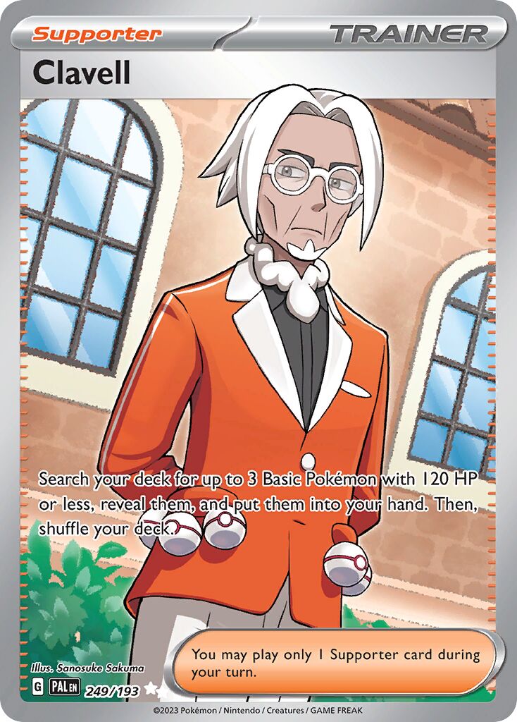 Clavell 249/193 — Paldea Evolved (English Pokémon TCG card)