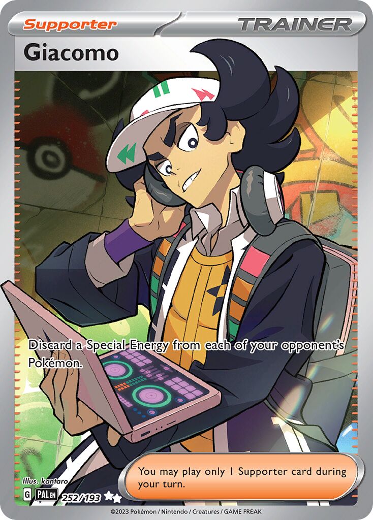 Giacomo 252/193 — Paldea Evolved (English Pokémon TCG card)