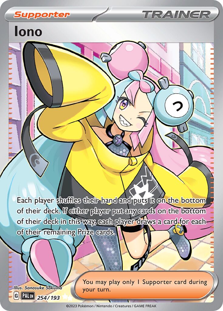 Iono 254/193 — Paldea Evolved (English Pokémon TCG card)