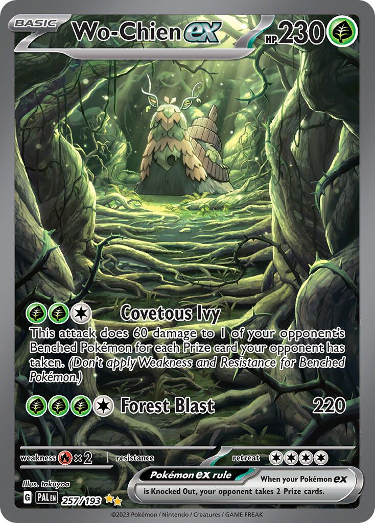 Wo-Chien ex 257/193 — Paldea Evolved (English Pokémon TCG card)