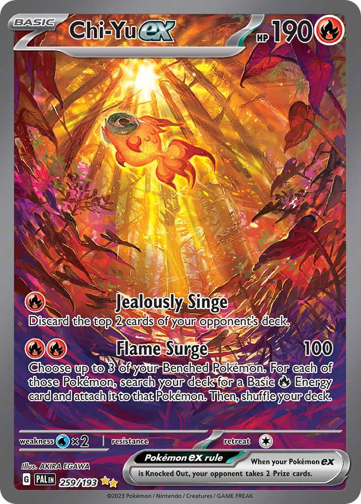 Chi-Yu ex 259/193 — Paldea Evolved (English Pokémon TCG card)
