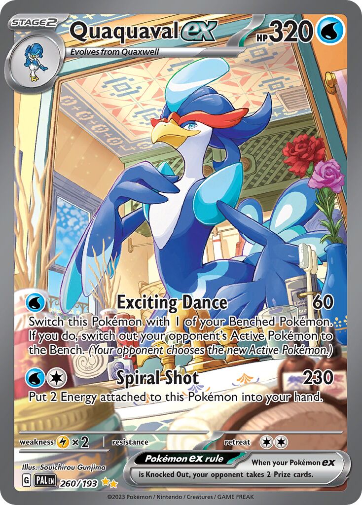 Quaquaval ex 260/193 — Paldea Evolved (English Pokémon TCG card)