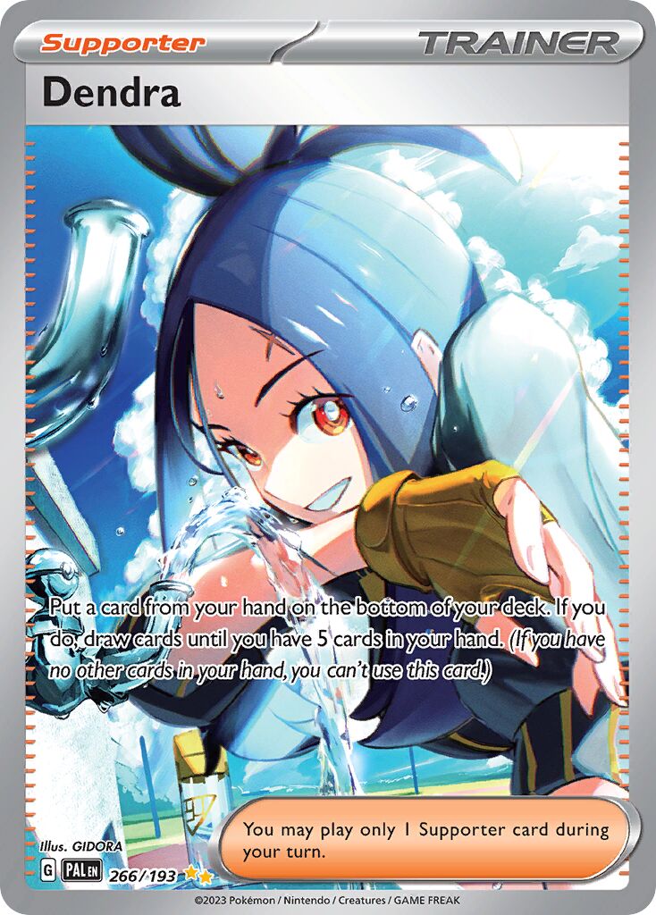 Dendra 266/193 — Paldea Evolved (English Pokémon TCG card)