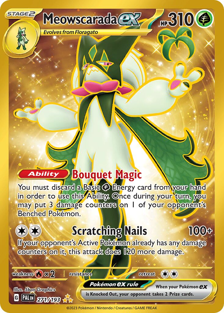 Meowscarada ex 271/193 — Paldea Evolved (English Pokémon TCG card)