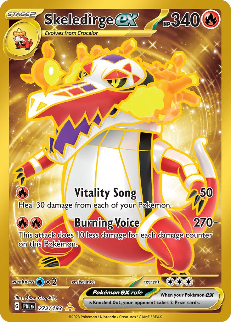 Skeledirge ex 272/193 — Paldea Evolved (English Pokémon TCG card)