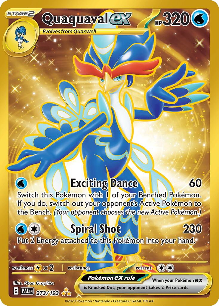 Quaquaval ex 273/193 — Paldea Evolved (English Pokémon TCG card)