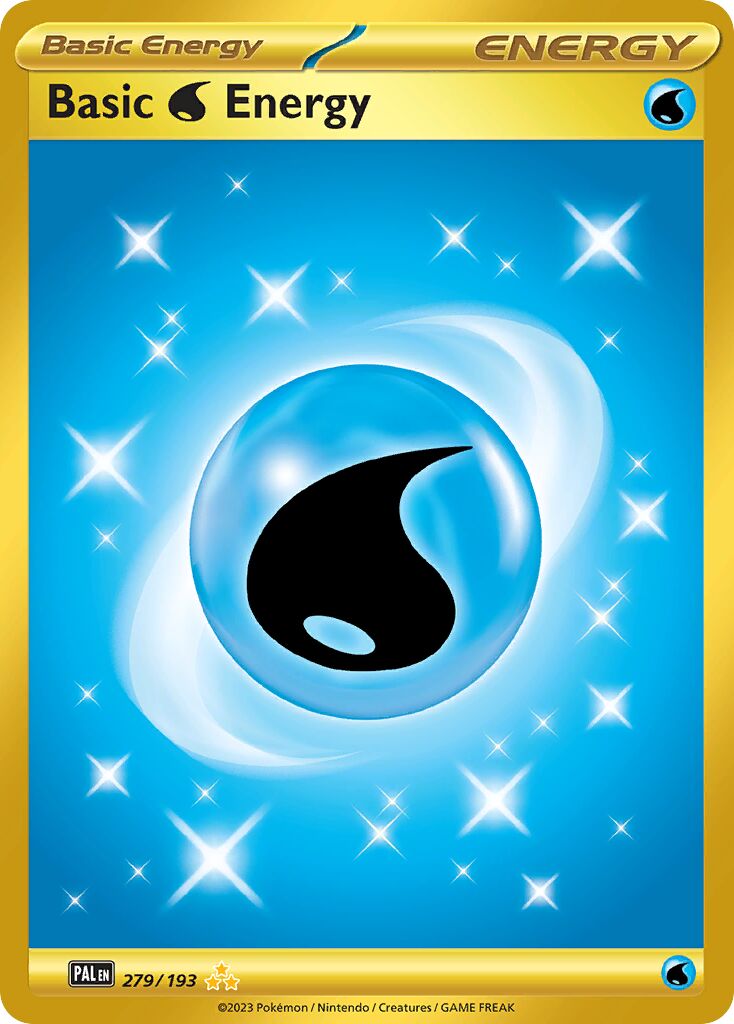 Basic Water Energy 279/193 — Paldea Evolved (English Pokémon TCG card)