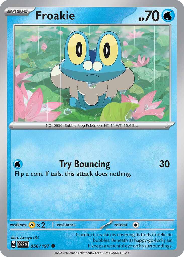 Froakie 056/197 — Obsidian Flames (English Pokémon TCG card)
