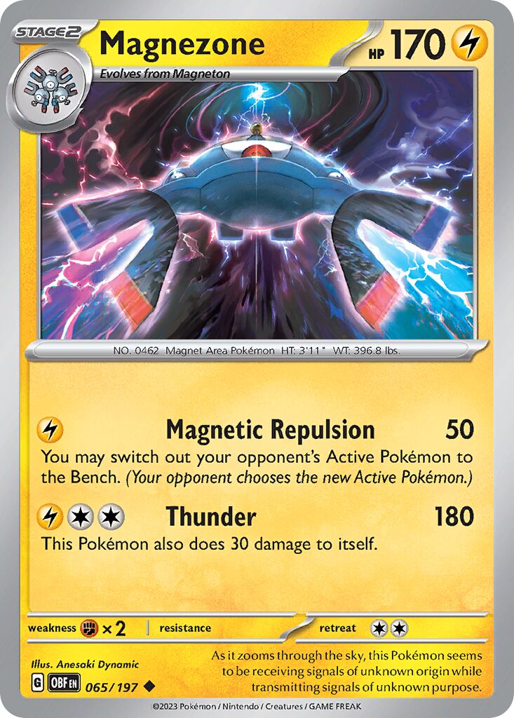 Magnezone 065/197 — Obsidian Flames (English Pokémon TCG card)