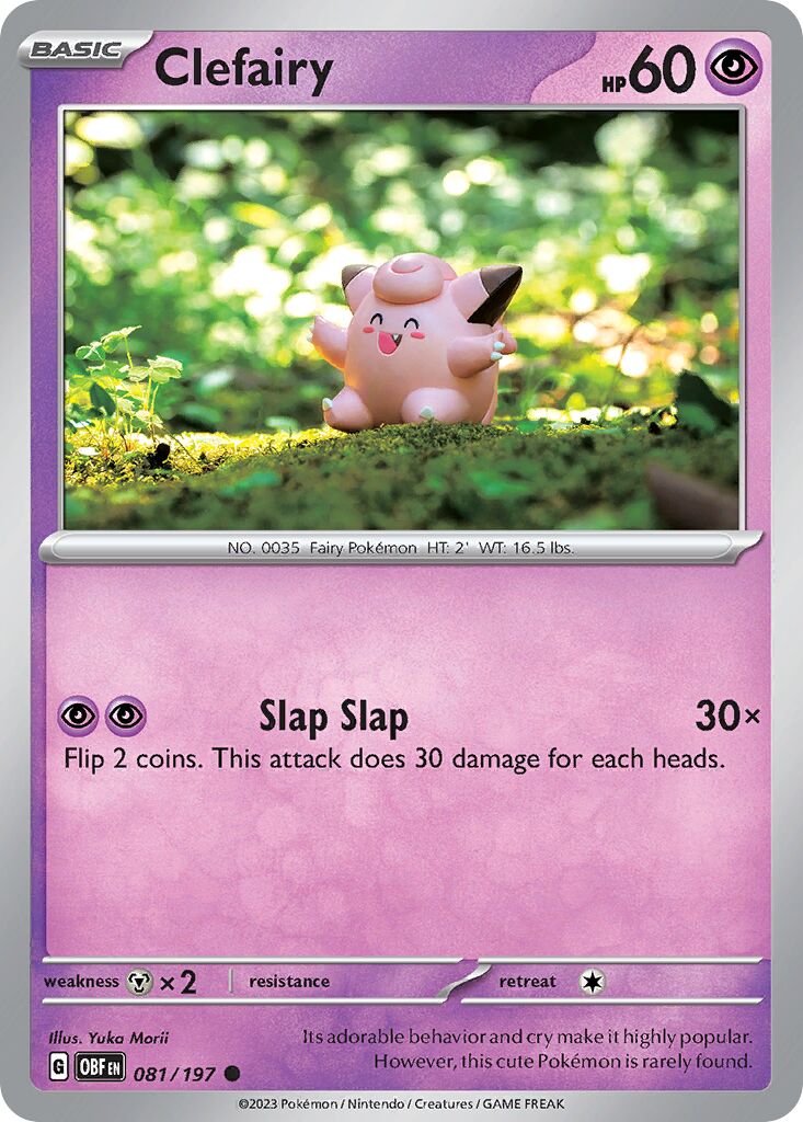 Clefairy 081/197 — Obsidian Flames (English Pokémon TCG card)