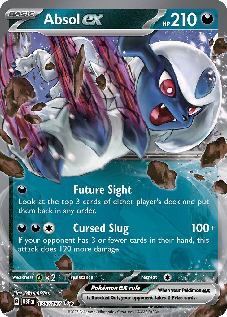 Absol ex 135/197 — Obsidian Flames (English Pokémon TCG card)