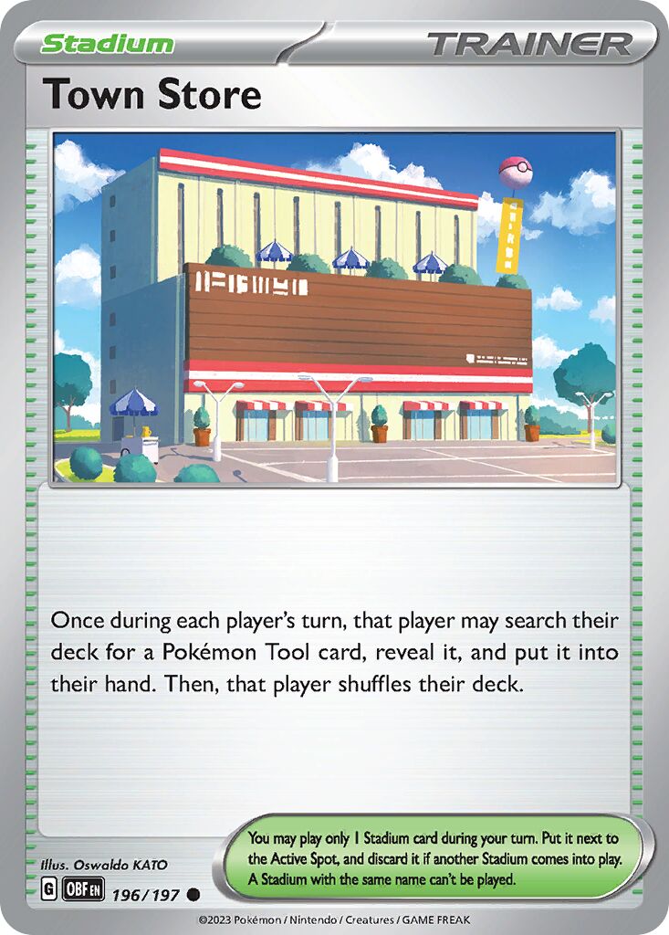 Town Store 196/197 — Obsidian Flames (English Pokémon TCG card)