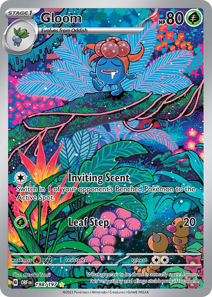 Gloom 198/197 — Obsidian Flames (English Pokémon TCG card)