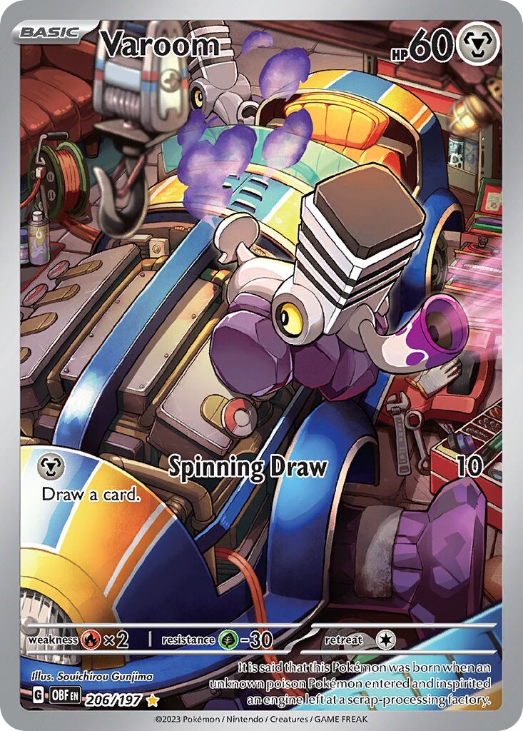 Varoom 206/197 — Obsidian Flames (English Pokémon TCG card)