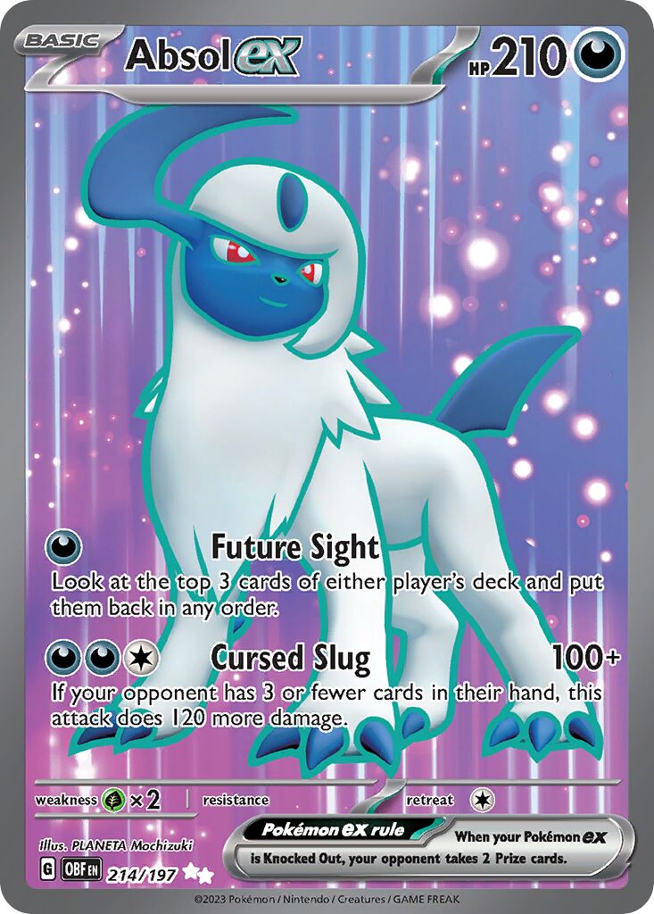 Absol ex 214/197 — Obsidian Flames (English Pokémon TCG card)