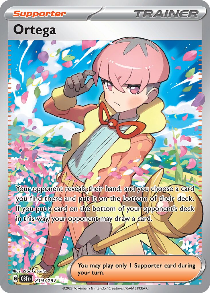 Ortega 219/197 — Obsidian Flames (English Pokémon TCG card)