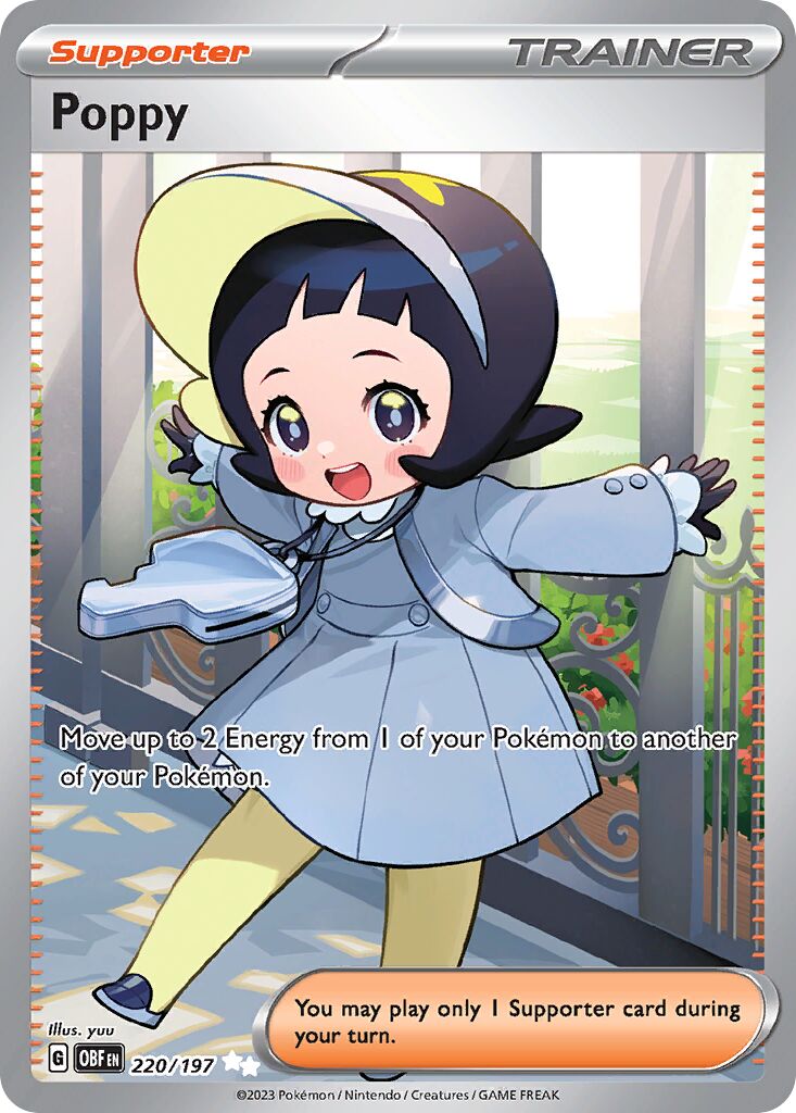 Poppy 220/197 — Obsidian Flames (English Pokémon TCG card)