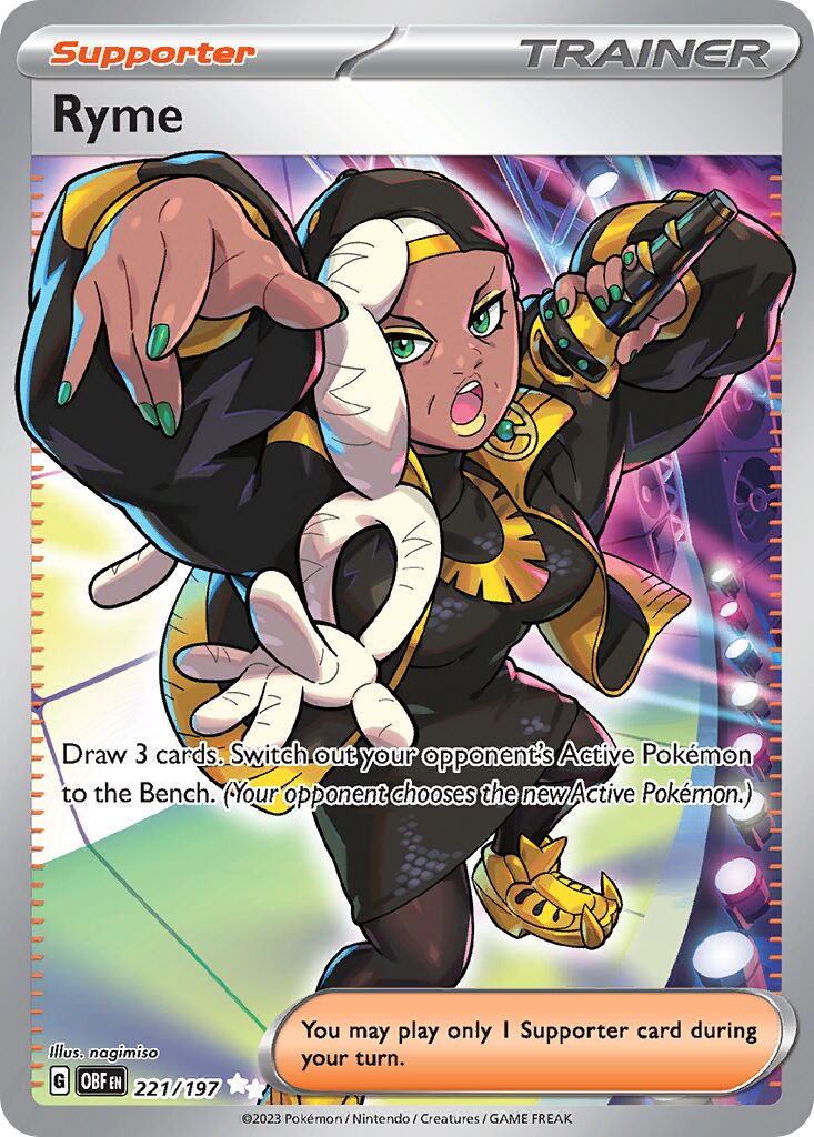 Ryme 221/197 — Obsidian Flames (English Pokémon TCG card)