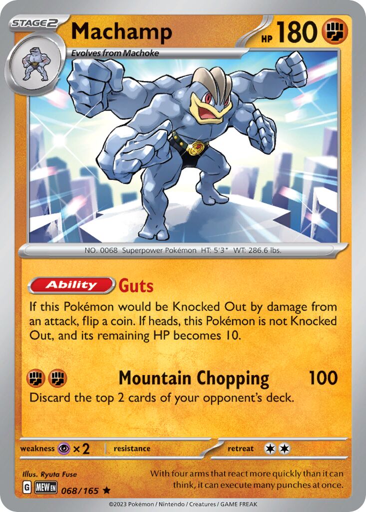 Machamp 068/165 — 151 (English Pokémon TCG card)