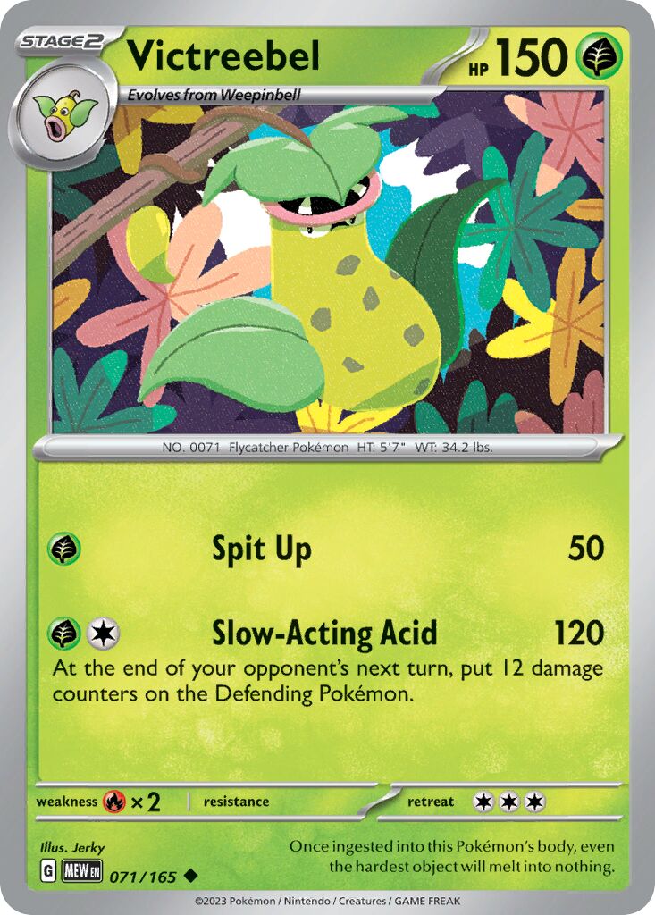 Victreebel 071/165 — 151 (English Pokémon TCG card)