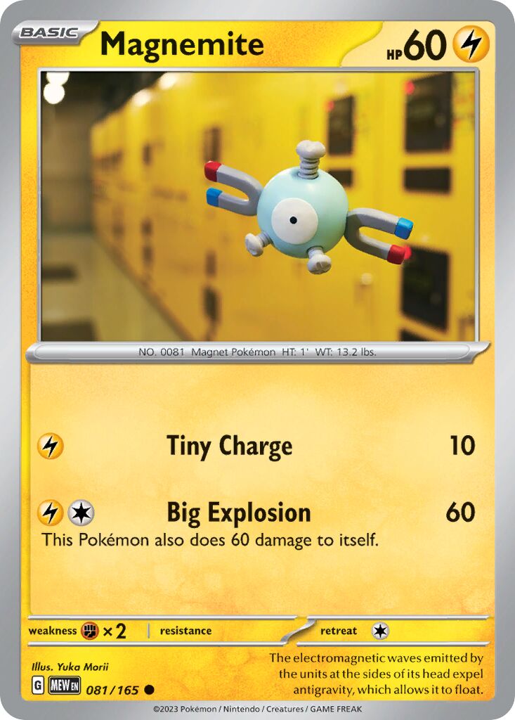 Magnemite 081/165 — 151 (English Pokémon TCG card)