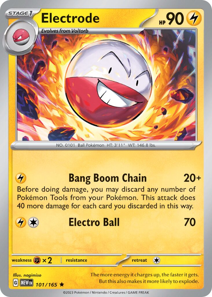 Electrode 101/165 — 151 (English Pokémon TCG card)