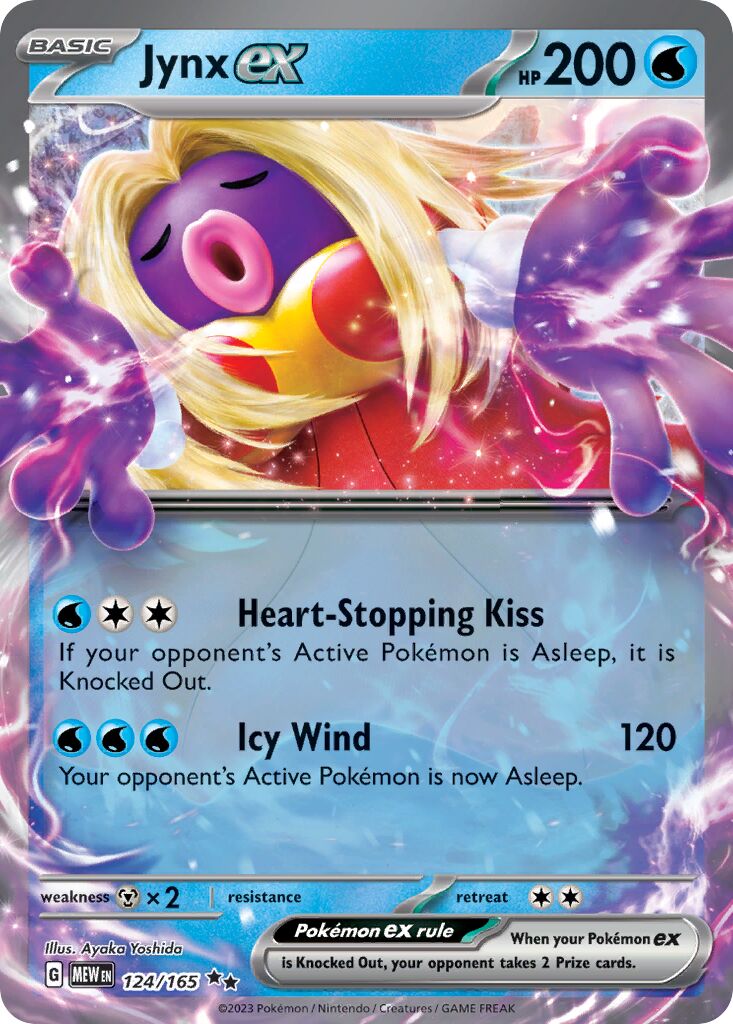 Jynx ex 124/165 — 151 (English Pokémon TCG card)