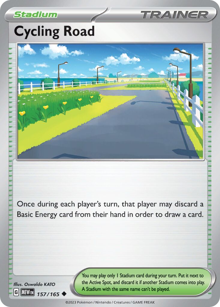 Cycling Road 157/165 — 151 (English Pokémon TCG card)