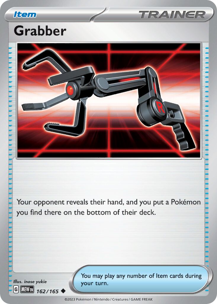 Grabber 162/165 — 151 (English Pokémon TCG card)