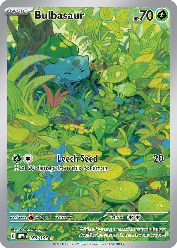 Bulbasaur 166/165 — 151 (English Pokémon TCG card)