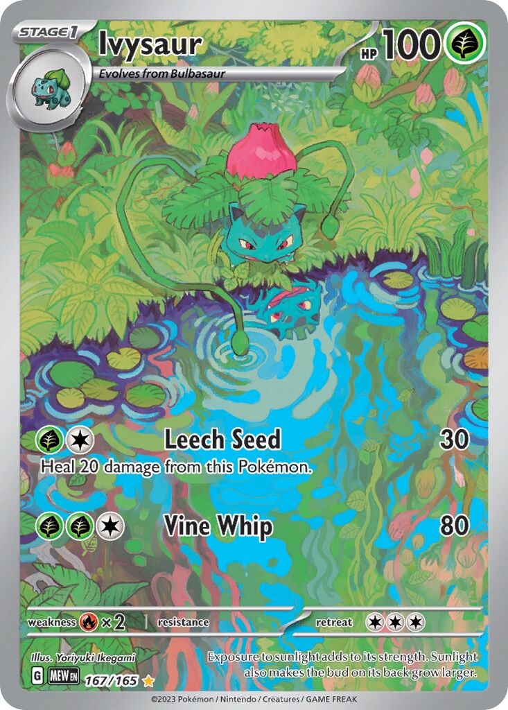 Ivysaur 167/165 — 151 (English Pokémon TCG card)