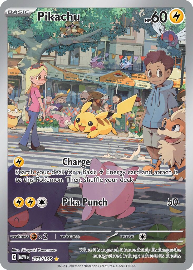 Pikachu 173/165 — 151 (English Pokémon TCG card)