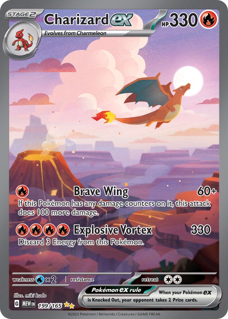 Charizard ex 199/165 — 151 (English Pokémon TCG card)