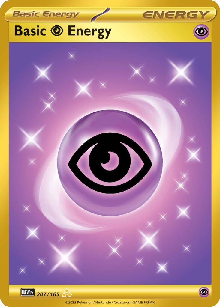Basic Psychic Energy 207/165 — 151 (English Pokémon TCG card)