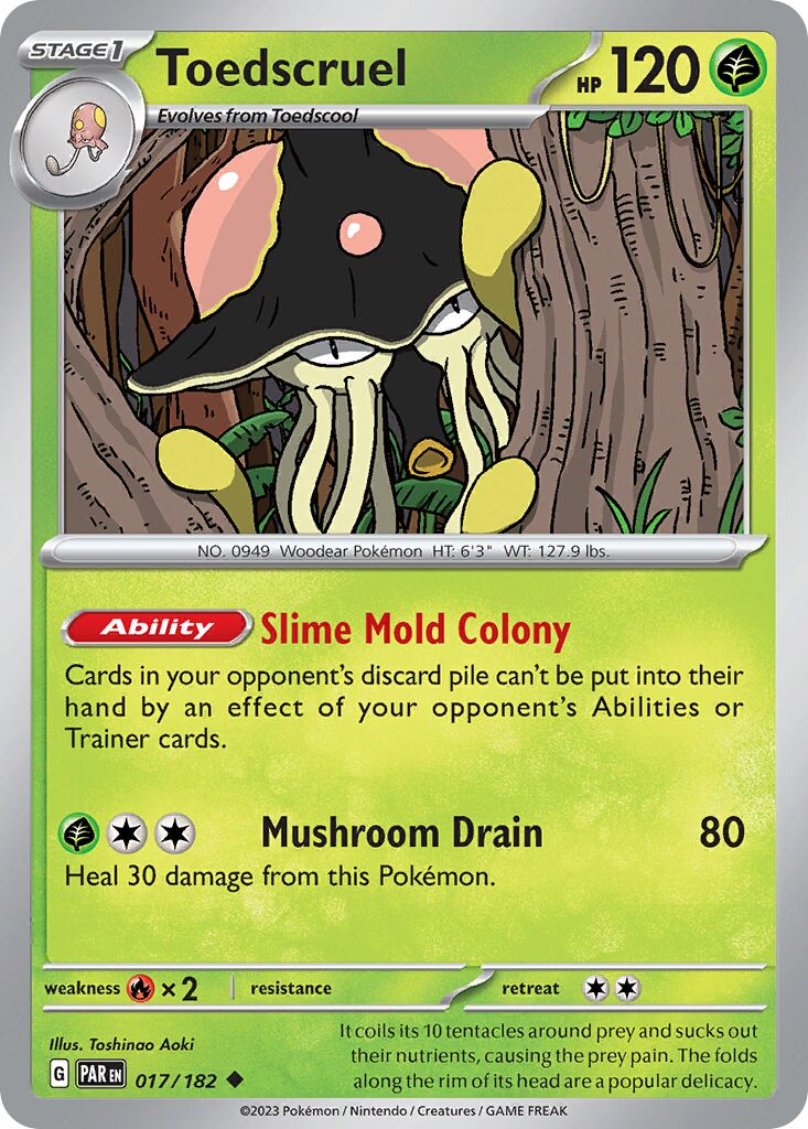 Toedscruel 017/182 — Paradox Rift (English Pokémon TCG card)