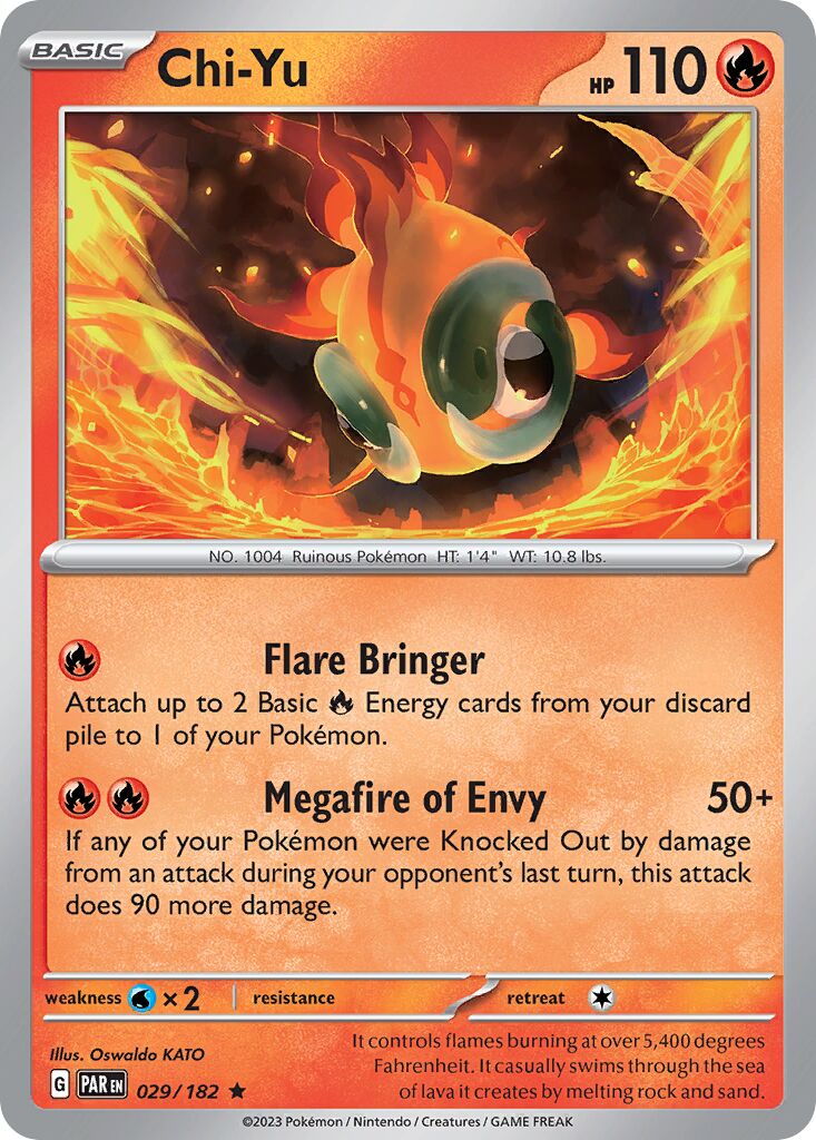 Chi-Yu 029/182 — Paradox Rift (English Pokémon TCG card)