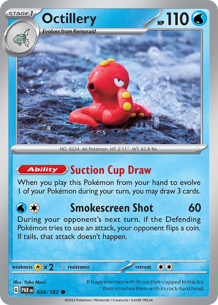 Octillery 034/182 — Paradox Rift (English Pokémon TCG card)