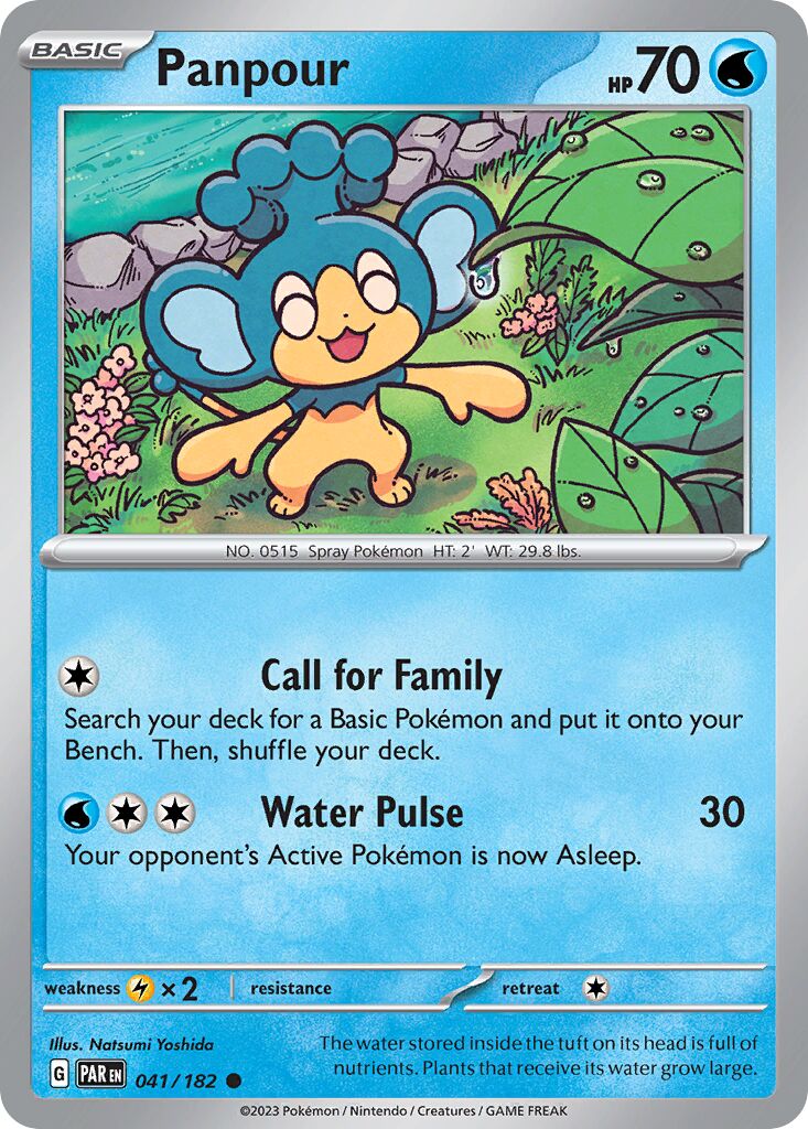 Panpour 041/182 — Paradox Rift (English Pokémon TCG card)