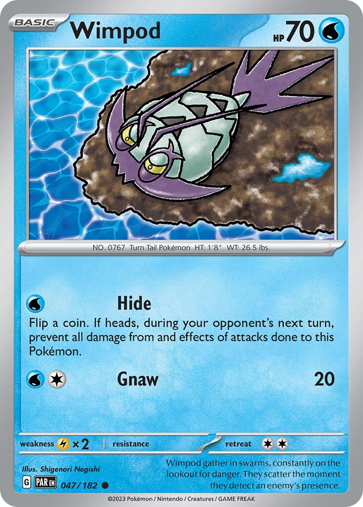 Wimpod 047/182 — Paradox Rift (English Pokémon TCG card)