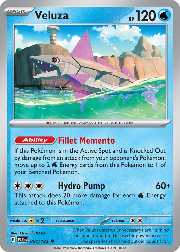 Veluza 054/182 — Paradox Rift (English Pokémon TCG card)