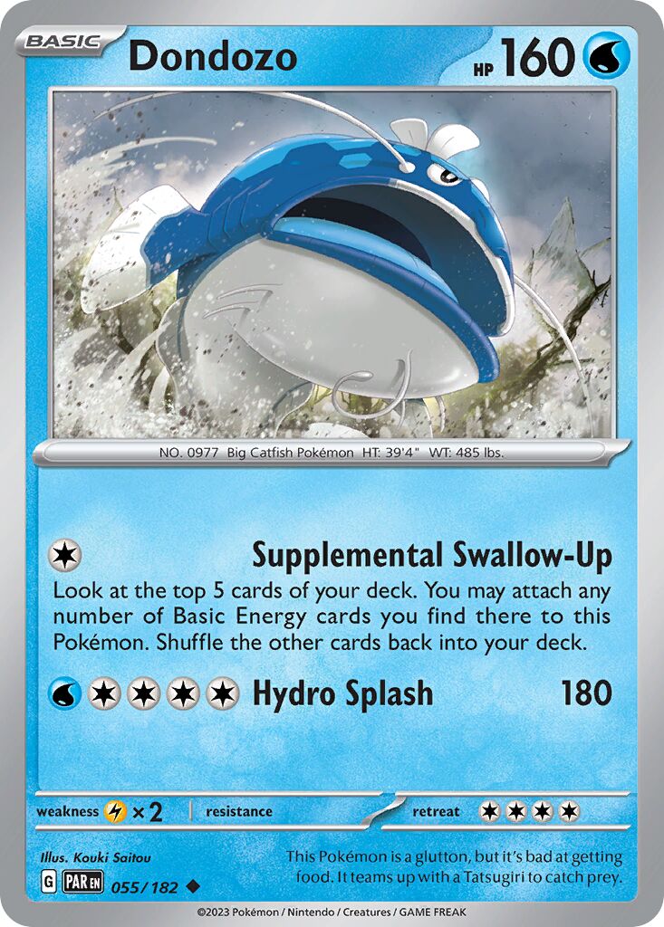 Dondozo 055/182 — Paradox Rift (English Pokémon TCG card)