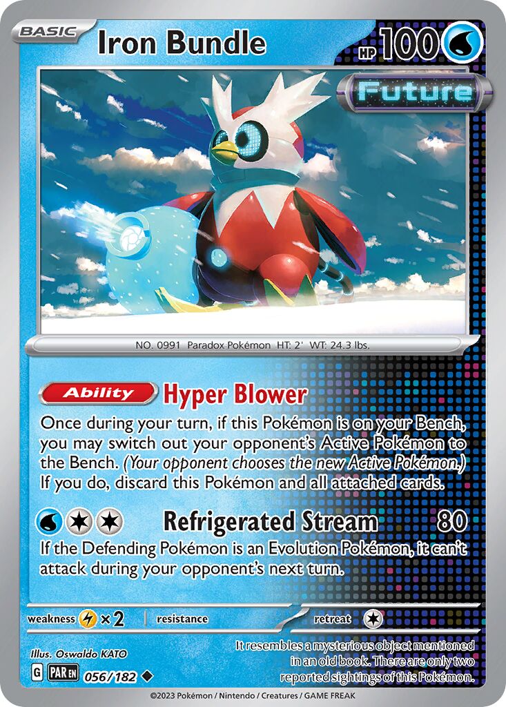 Iron Bundle 056/182 — Paradox Rift (English Pokémon TCG card)