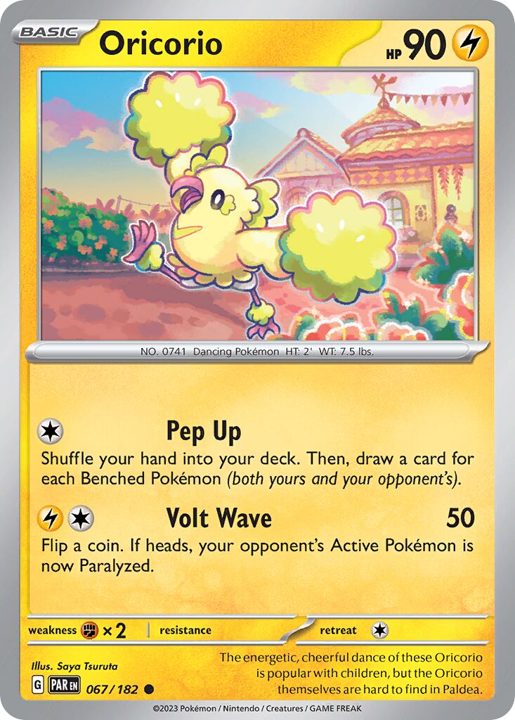 Oricorio 067/182 — Paradox Rift (English Pokémon TCG card)