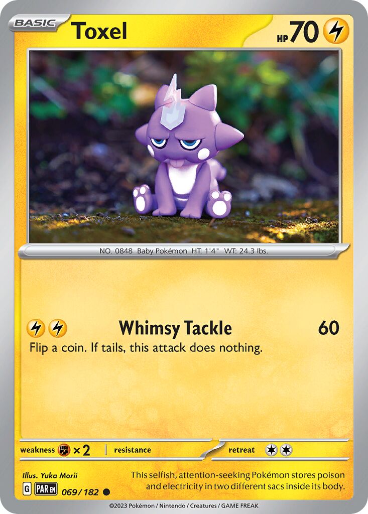 Toxel 069/182 — Paradox Rift (English Pokémon TCG card)
