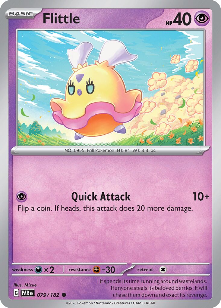Flittle 079/182 — Paradox Rift (English Pokémon TCG card)