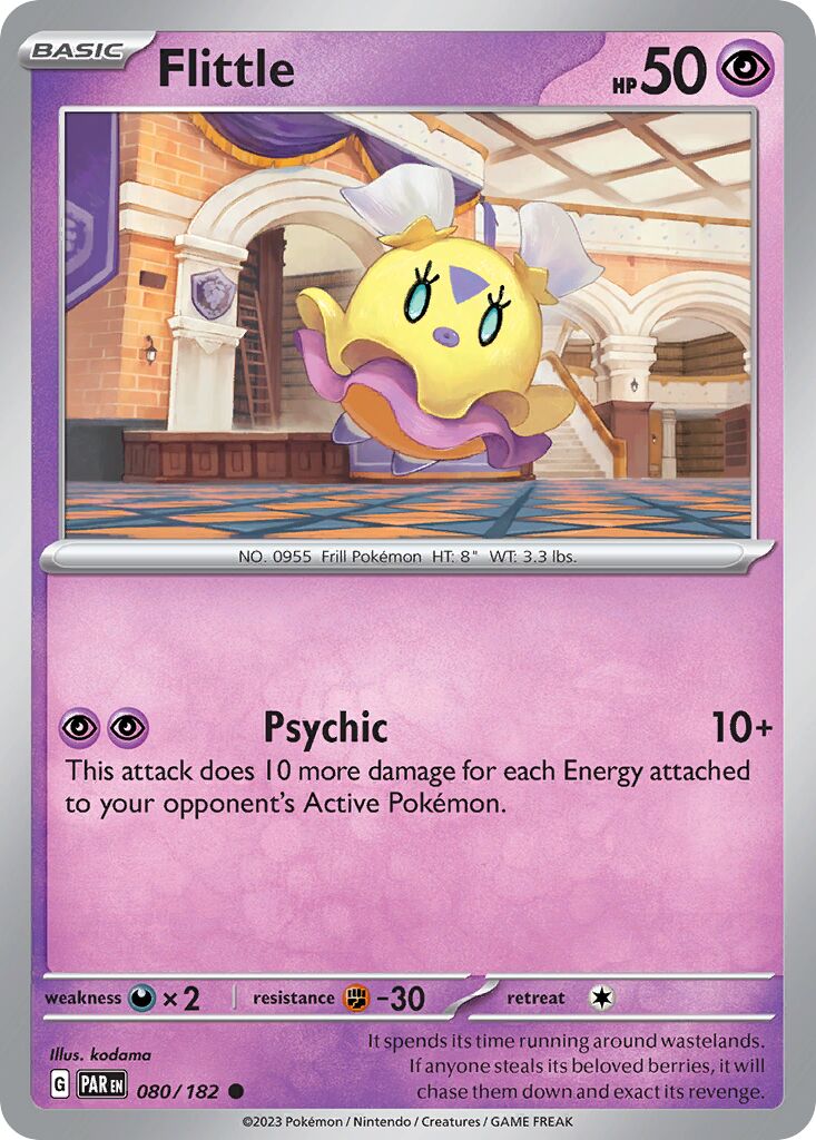 Flittle 080/182 — Paradox Rift (English Pokémon TCG card)