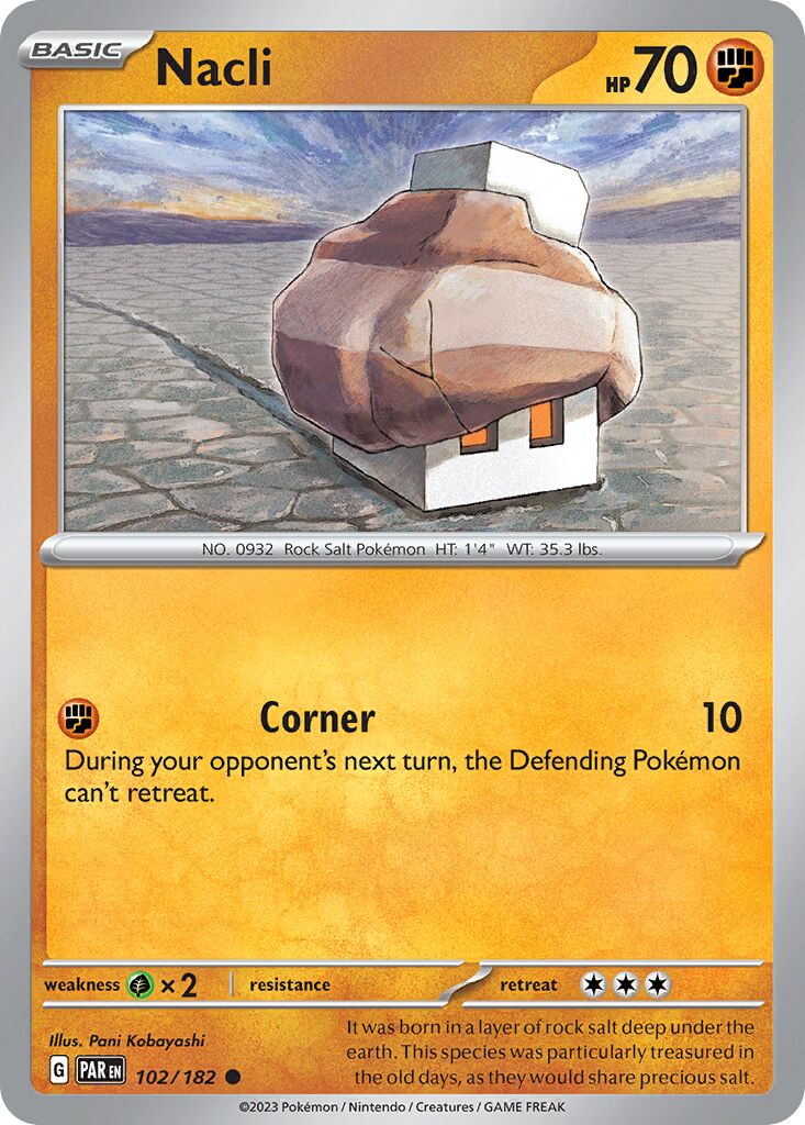 Nacli 102/182 — Paradox Rift (English Pokémon TCG card)