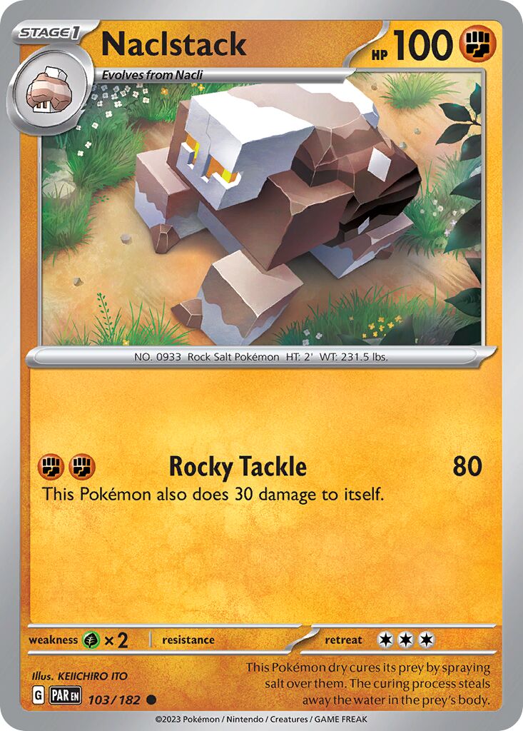 Naclstack 103/182 — Paradox Rift (English Pokémon TCG card)