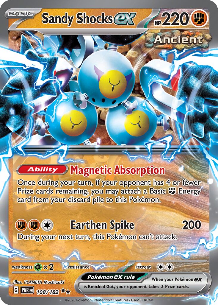 Sandy Shocks ex 108/182 — Paradox Rift (English Pokémon TCG card)