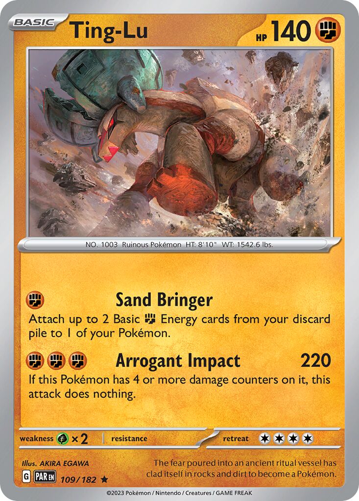 Ting-Lu 109/182 — Paradox Rift (English Pokémon TCG card)